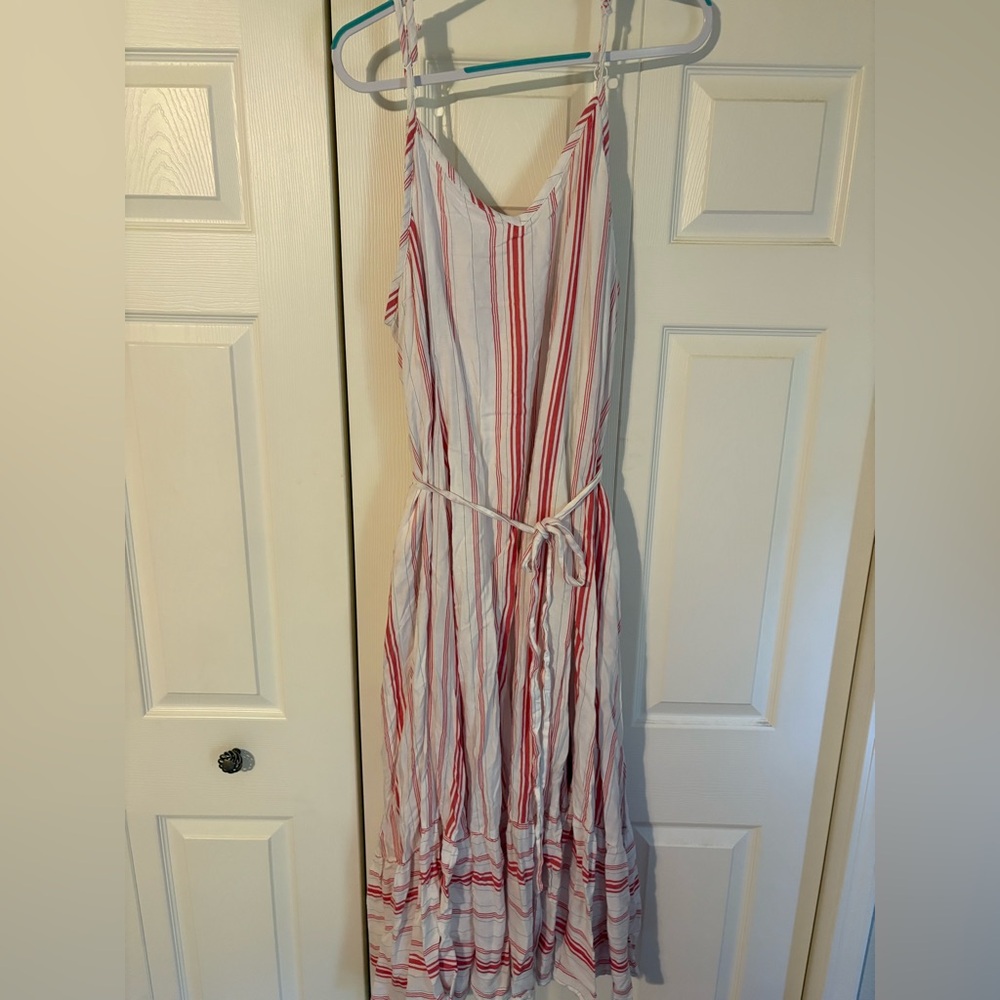 Torrid Red and White Striped Dress